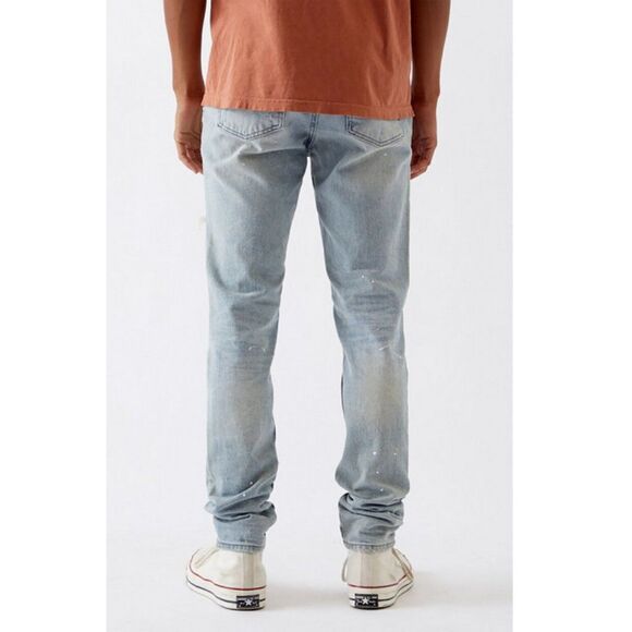 PacSun Light Stitch & Repair Stacked Skinny Jeans - Picture 5 of 16